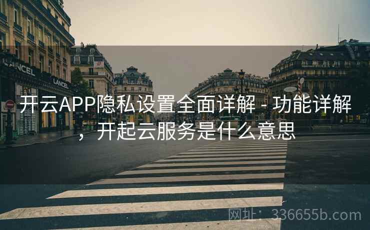 开云APP隐私设置全面详解 - 功能详解，开起云服务是什么意思