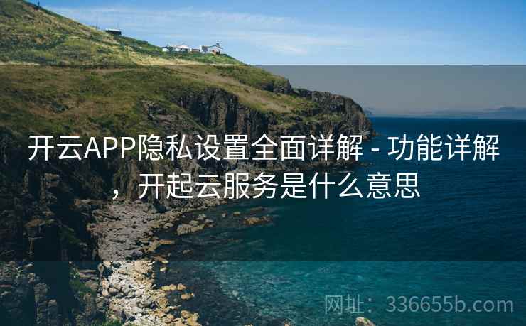 开云APP隐私设置全面详解 - 功能详解，开起云服务是什么意思