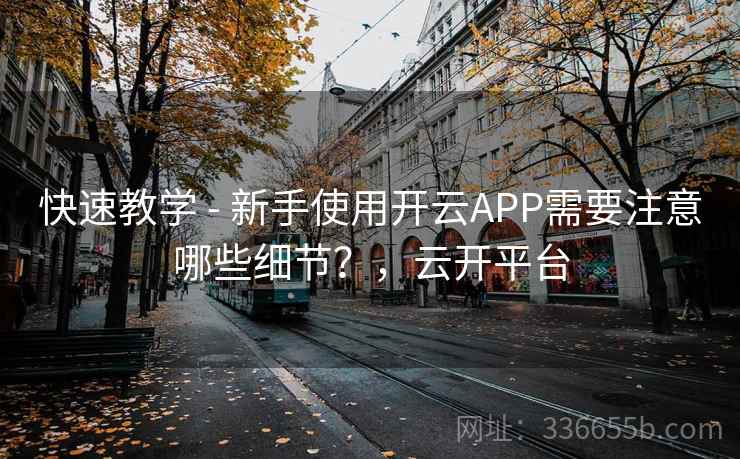 快速教学 - 新手使用开云APP需要注意哪些细节？，云开平台  第2张